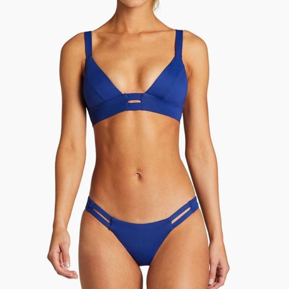 Vitamin A Neutra Bralette Bikini Top in Sapphire Blue -6/Small-NWT New With Tags